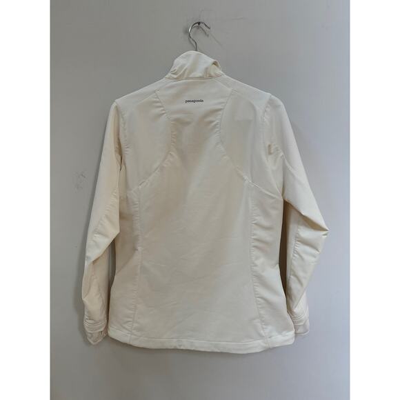 Patagonia Polartec Power Dry Ivory Full Zip Soft Shell Full Zip Jacket Small - Picture 10 of 10